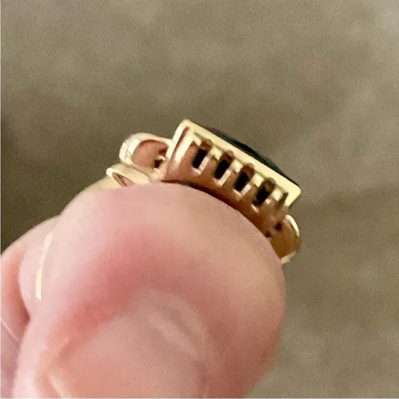 10k London Blue Topaz Yellow Gold Ring - Picture 9 of 12